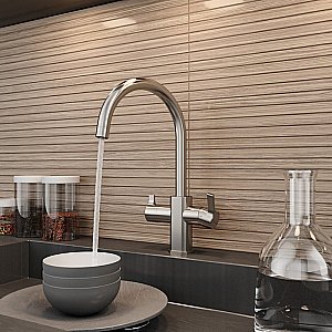 Смеситель для кухни Elghansa Kitchen Pure Water 56B5511-Steel нержавеющая сталь купить в интернет-магазине сантехники Sanbest