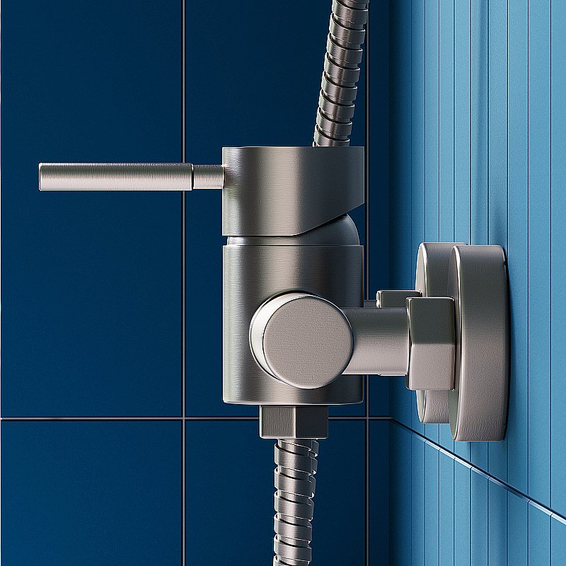 Смеситель для душа Dorff Logic D4083016 сталь купить в интернет-магазине сантехники Sanbest