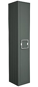 Пенал LA FENICE Cubo Grigio 30 серый/ручка белая для ванной в интернет-магазине сантехники Sanbest