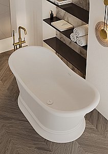 Ванна из искусственного камня Allen Brau Krion Classic 2.35004.21 170x75 белая матовая купить в интернет-магазине Sanbest