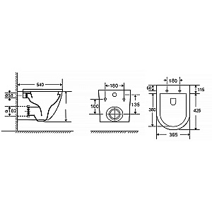 Унитаз подвесной Azario Navio AZ-0074 белый, безободковый, с крышкой микролифт купить в интернет-магазине Sanbest