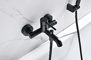 Смеситель для ванны Aquatek Европа AQ1349MB черный матовый купить в интернет-магазине сантехники Sanbest