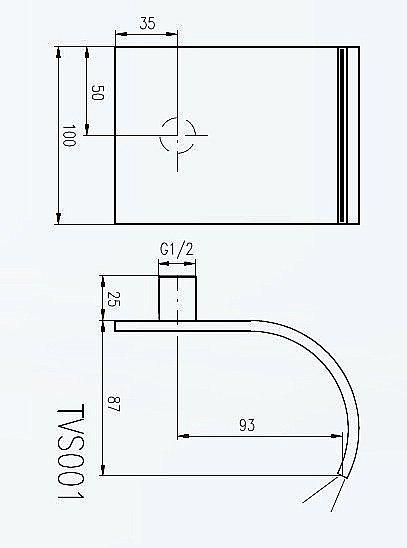 Лейка для верхнего душа RAV-Slezak PREMIUM CRISTAL LINE TVS001 купить в интернет-магазине сантехники Sanbest