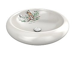 Раковина Elghansa 51,5 EG4165-126 белая с декором купить в интернет-магазине Sanbest