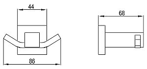 Крючок Timo Selene 10012/00 купить в интернет-магазине сантехники Sanbest