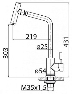 Смеситель для кухни BelBagno BB-LAM16-IN купить в интернет-магазине сантехники Sanbest