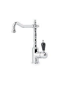 Смеситель для кухни Boheme Tradizionale Chromo 103-BSW хром/ручка с кристаллом Black Swarovski купить в интернет-магазине сантехники Sanbest