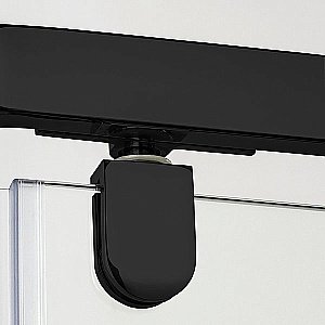 Душевой уголок NEW TRENDY NEW KOMFORT BLACK K-0469 90x90 стекло прозрачное/профиль черный купить в интернет-магазине Sanbest