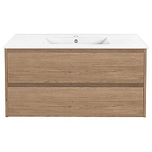 Тумба с раковиной Vincea Gio 100 N.Oak для ванной в интернет-магазине Sanbest