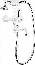 Смеситель для ванны Cezares Margot VDFM2-BIO белый/ручка хром купить в интернет-магазине сантехники Sanbest