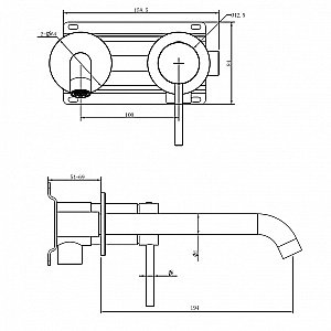 Смеситель для раковины Abber Wasser Kreis 316 AF8112BG-M золото брашированное купить в интернет-магазине сантехники Sanbest