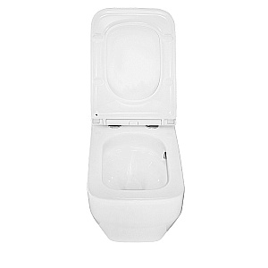 Унитаз подвесной Azario Moneo AZ-0062 UQ1 белый, безободковый, с крышкой микролифт, слив торнадо купить в интернет-магазине Sanbest