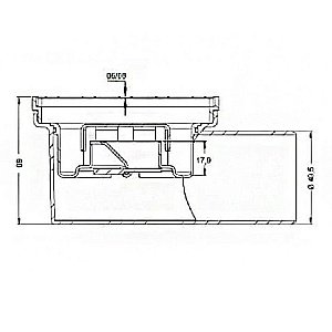 Душевой трап боковой Berges Trend 10х10 091001 хром глянец купить в интернет-магазине Sanbest