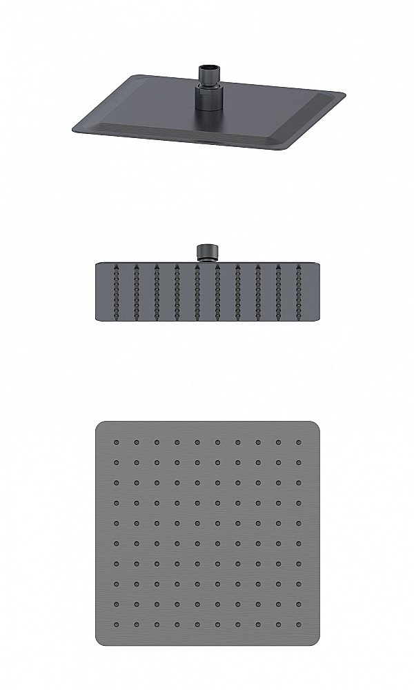 Верхний душ WONZON & WOGHAND, Темный графит (WW-88DP06-BGM) купить в интернет-магазине сантехники Sanbest