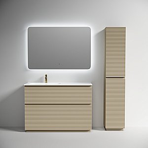 Тумба с раковиной Sancos Folk Floor FL120FLCP/FL120FRCP Капучино для ванной в интернет-магазине Sanbest