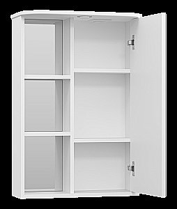 Зеркальный шкаф Misty Венера 55 П-Внр04055-01СвП белый купить в интернет-магазине сантехники Sanbest