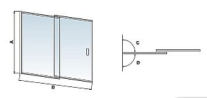 Шторка для ванны RGW Screens SC-40 100 купить в интернет-магазине Sanbest