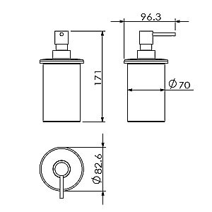 Диспенсер Langberger Lugano 23023A купить в интернет-магазине сантехники Sanbest