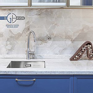 Смеситель для кухни Elghansa Kitchen 56B2026-Steel нержавеющая сталь купить в интернет-магазине сантехники Sanbest