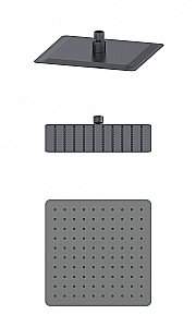 Верхний душ WONZON & WOGHAND, Темный графит (WW-88DP06-BGM) купить в интернет-магазине сантехники Sanbest