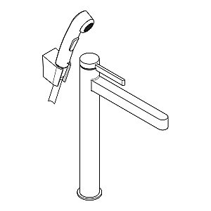 Смеситель для раковины Hansgrohe Finoris 76220000 хром купить в интернет-магазине сантехники Sanbest