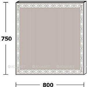 Зеркало LED De Aqua ТРЕНД 186977 80x75 в ванную от интернет-магазине сантехники Sanbest