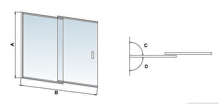 Шторка для ванны RGW Screens SC-40 100 купить в интернет-магазине Sanbest