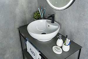 Раковина накладная Gid Esfera 45 N9001 51101 белая купить в интернет-магазине Sanbest