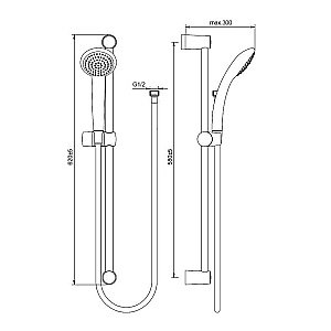 Душевой гарнитур Vidima Fresh S BA207AA купить в интернет-магазине сантехники Sanbest