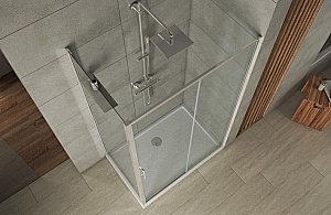 Душевой уголок Bravat DROP BS120.3100A 80х120 стекло прозрачное/профиль хром купить в интернет-магазине Sanbest