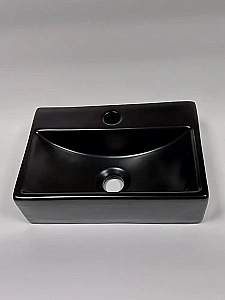 Раковина накладная CeramaLux N 36 9135-1MB черная матовая купить в интернет-магазине Sanbest
