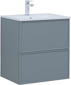 Тумба с раковиной Aquanet Арт 313274 60 мисти грин для ванной в интернет-магазине Sanbest