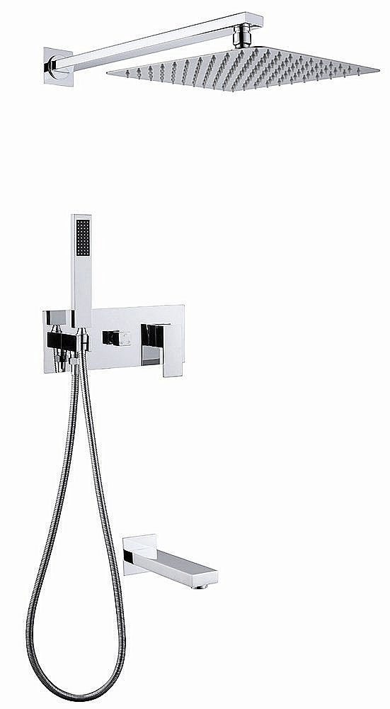 Душевая система ABBER Daheim AF8217 хром купить в интернет-магазине сантехники Sanbest