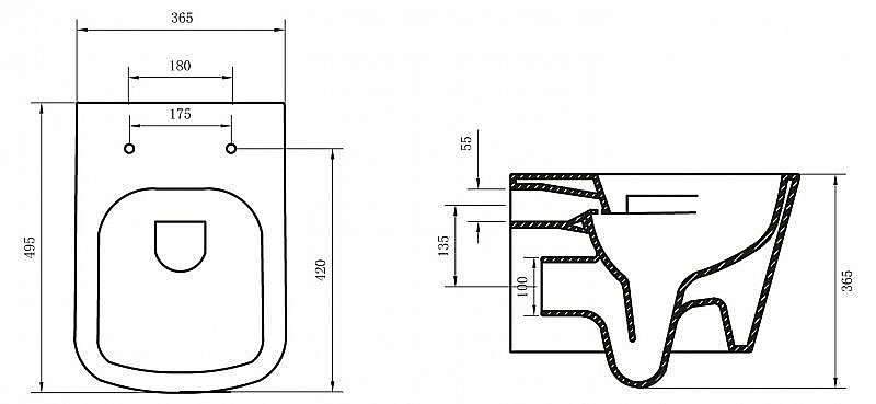 Унитаз подвесной BelBagno Albano BB120CHR безободковый купить в интернет-магазине Sanbest