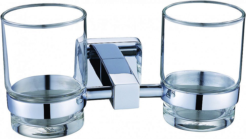 Стакан для зубных щеток CeramaLux Quadro 61903 хром купить в интернет-магазине сантехники Sanbest