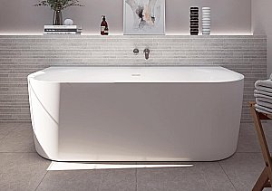 Ванна акриловая Cezares METAURO-INT-Wall-180-80-60-W-MATT купить в интернет-магазине Sanbest