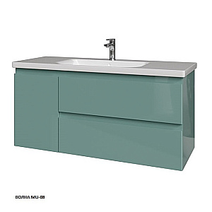 Тумба с раковиной Caprigo Forte 120 два ящика, одна дверь слева, цвет на выбор для ванной в интернет-магазине Sanbest