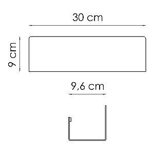 Полка WasserKraft Elbe K-7215 черная матовая купить в интернет-магазине сантехники Sanbest