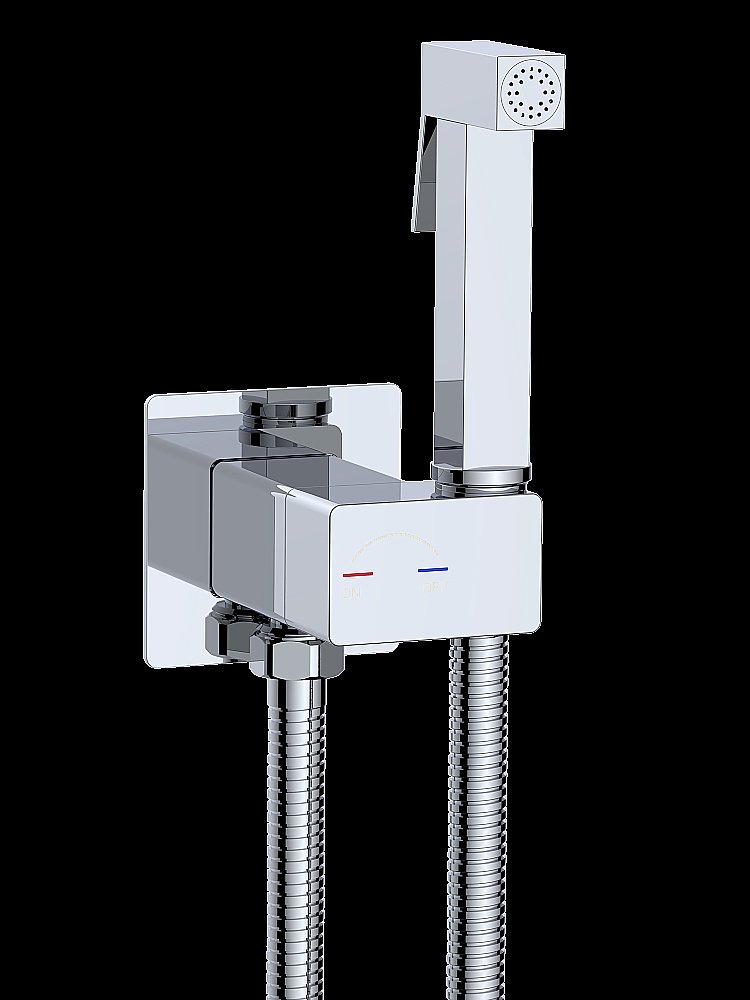 Гигиенический душ со смесителем WeltWasser HIGI Q01 CR хром купить в интернет-магазине сантехники Sanbest