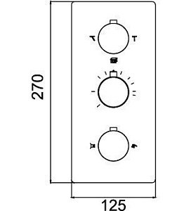 Встраиваемый смеситель RGW Shower Panels SP-41-03 купить в интернет-магазине сантехники Sanbest