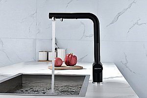 Смеситель для кухни Paulmark Serpentine Se213222-AN антрацит купить в интернет-магазине сантехники Sanbest