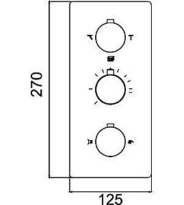 Встраиваемый смеситель RGW Shower Panels SP-41-03 купить в интернет-магазине сантехники Sanbest