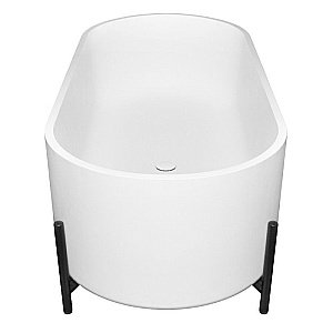 Ванна NT Bagno Amiata NT303 160х70 белая матовая, черная купить в интернет-магазине Sanbest