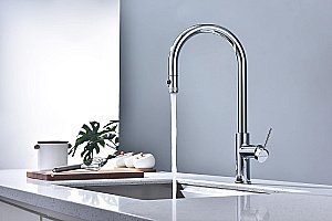 Смеситель для кухни Paulmark Galant Ga213077-CR хром купить в интернет-магазине сантехники Sanbest