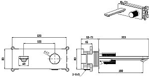 Смеситель для раковины Allen Brau Liberty 5.33004-31 черный матовый купить в интернет-магазине сантехники Sanbest
