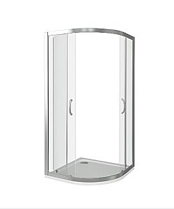 Душевой уголок Good Door INFINITY R-100-W-CH ИН00063 стекло прозрачное с рисунком/профиль хром купить в интернет-магазине Sanbest