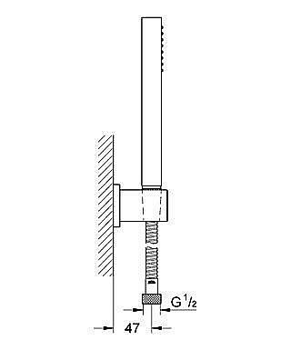 Душевая гарнитура GROHE Euphoria Cube 27702 000 купить в интернет-магазине сантехники Sanbest