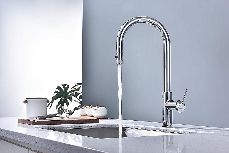 Смеситель для кухни Paulmark Galant Ga213077-CR хром купить в интернет-магазине сантехники Sanbest