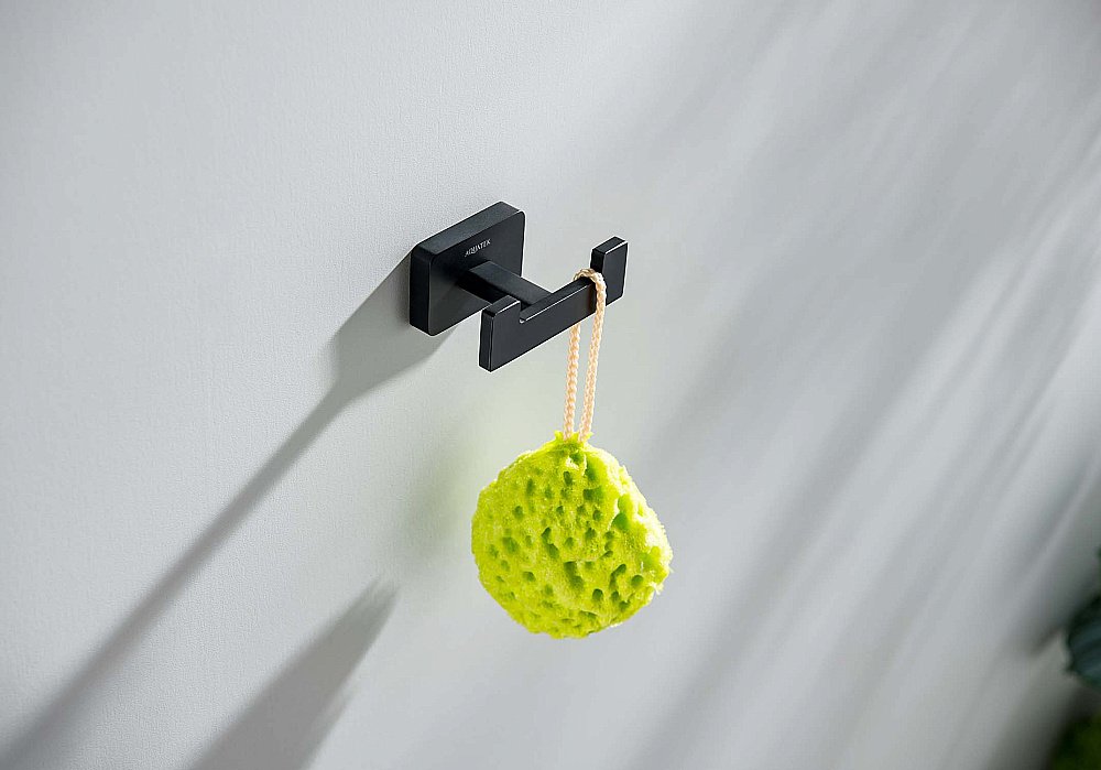 Крючок двойной Aquatek Либра AQ4302MB черный матовый купить в интернет-магазине сантехники Sanbest