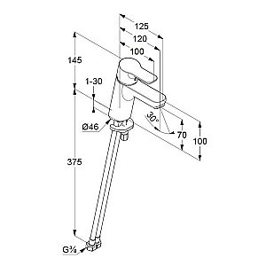 Смеситель для раковины Kludi Pure&Easy 370280565 купить в интернет-магазине сантехники Sanbest